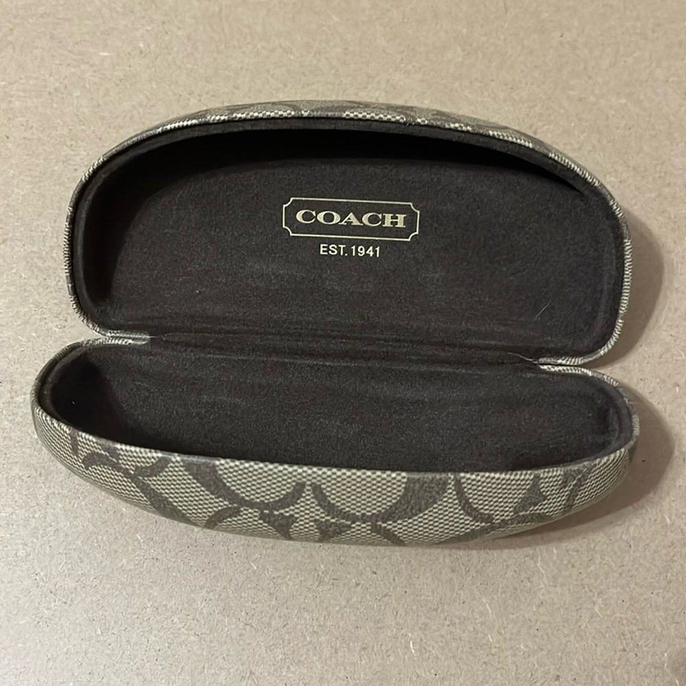 Coach Gray Eyeglass Case